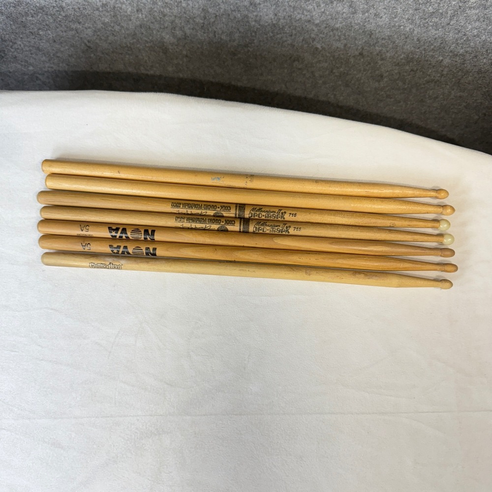 7 Drumsticks Pro Mark‎ 5A Nova Guitar Hero Drum Stick Set